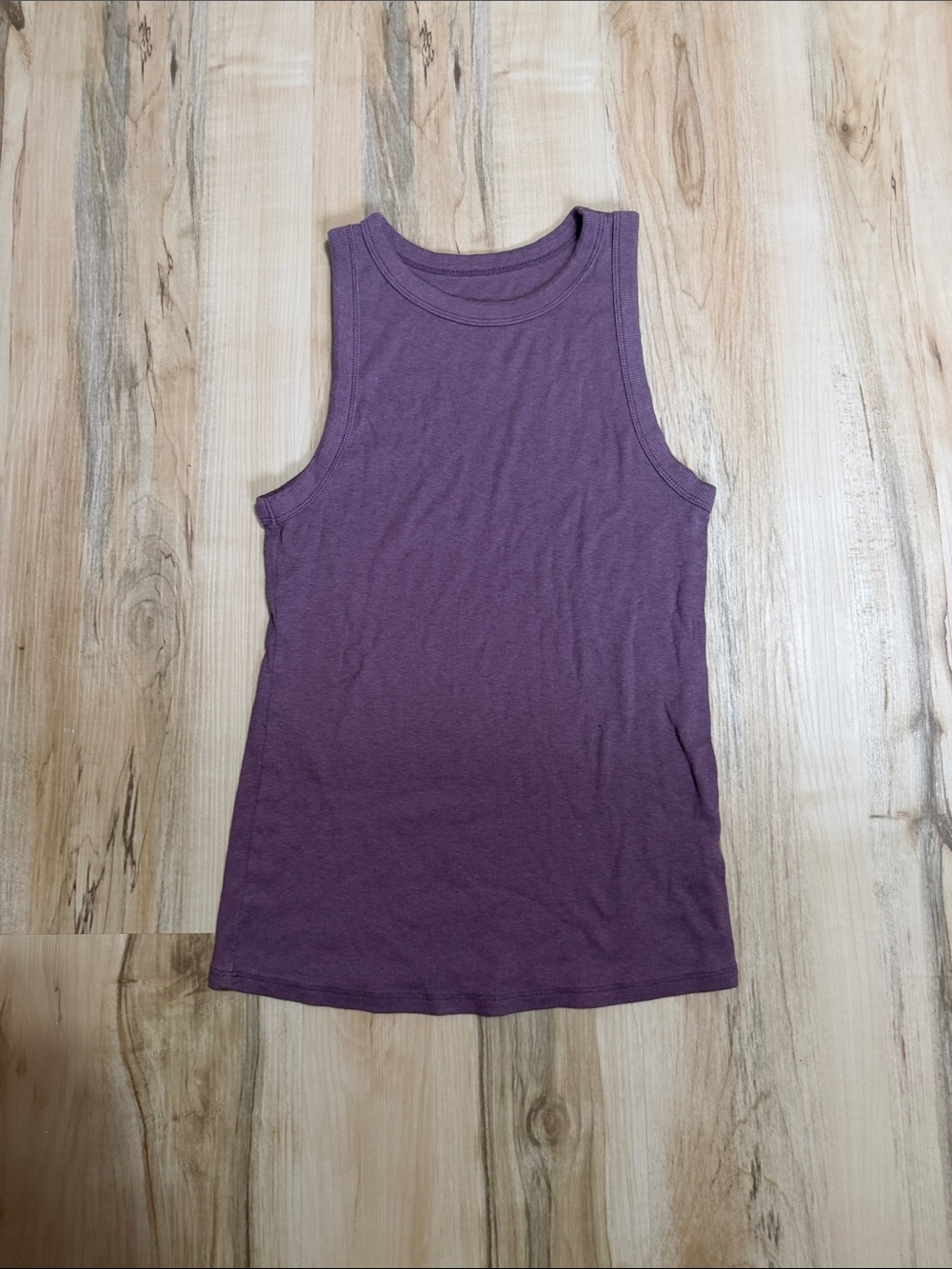 Women's Sleeveless Tank Top in Purple - Classic Crew Neck